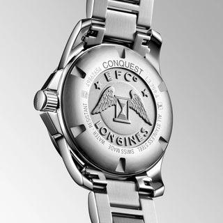 Longines - Conquest 41 mm Quartz Black Dial Date Stainless - L37594586