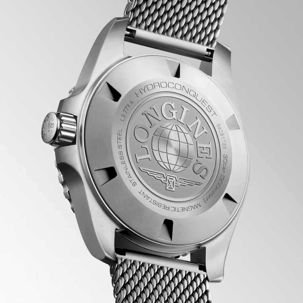 Longines - HyroConquest 39 mm Automatic Grey Bezel Black Dial - L37794706
