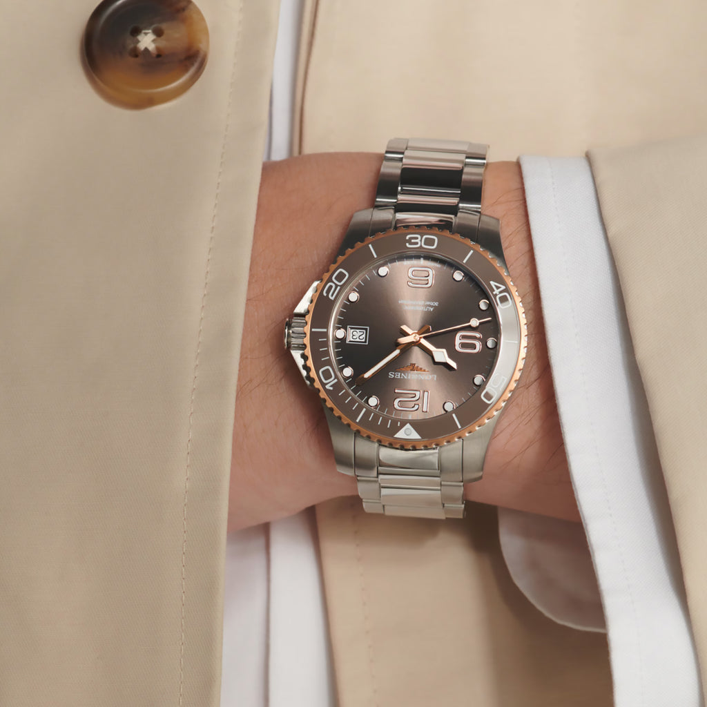 Longines - HydroConquest 39 mm Gray Dial Stainless Bracelet Automatic - L37803786