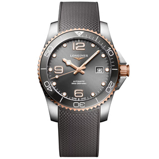 Longines - HydroConquest 41 mm Gray Dial Two-Tone Bezel - L37813789