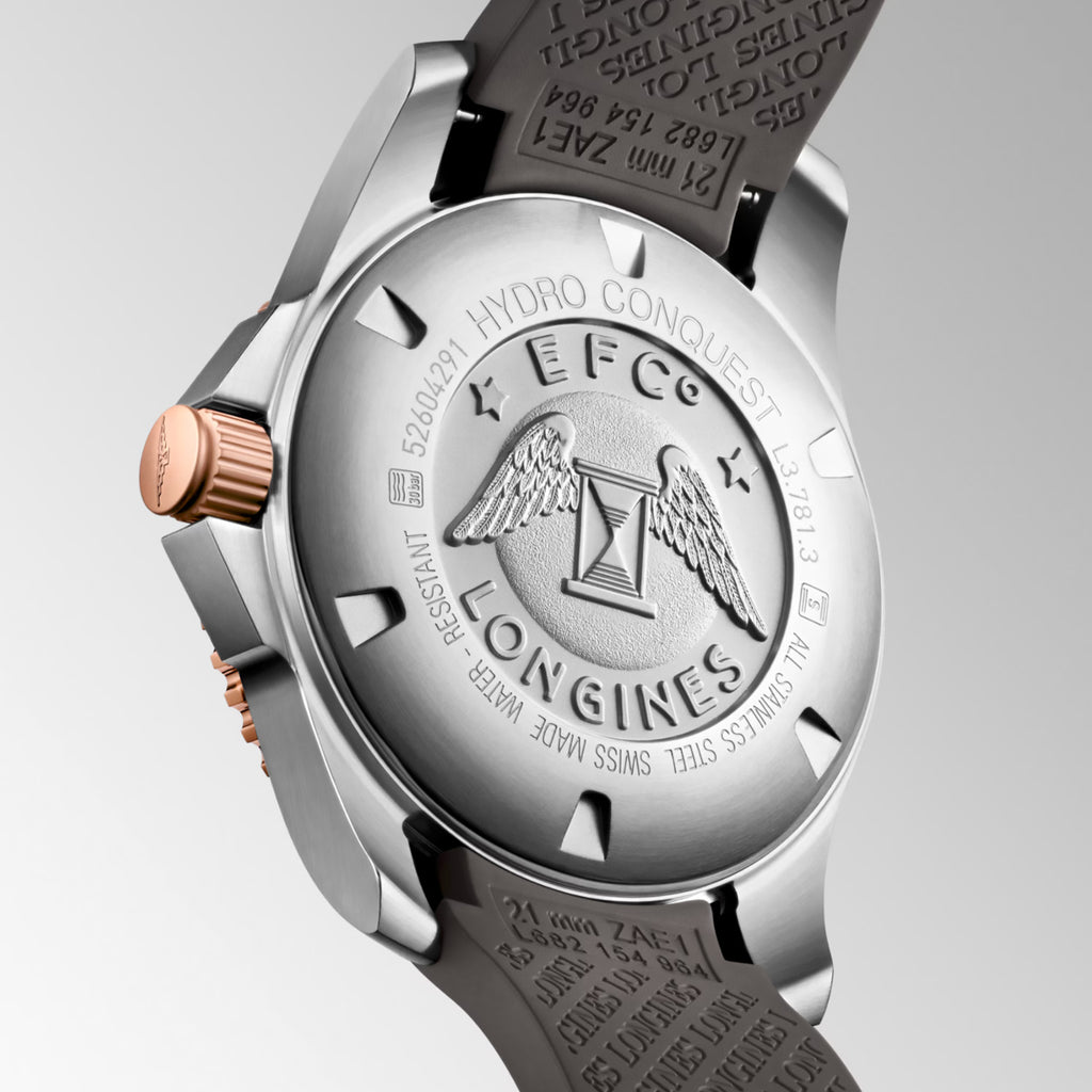 Longines - HydroConquest 41 mm Gray Dial Two-Tone Bezel - L37813789