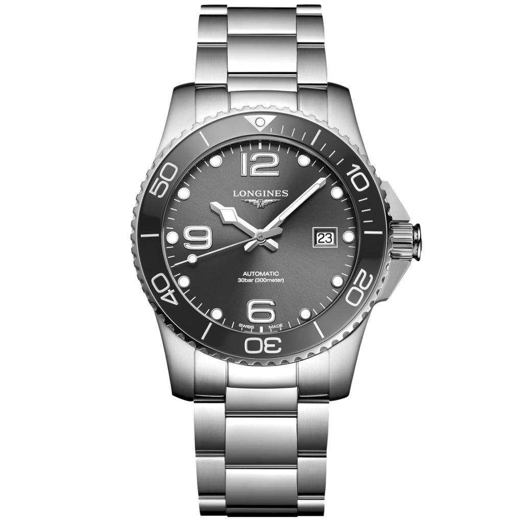 Longines - HydroConquest 41 mm Automatic Grey Sunray Dial - L37814766