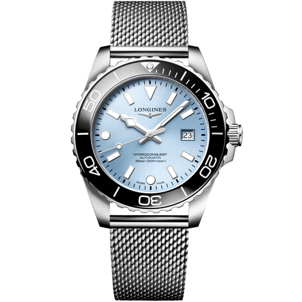 Longines - HydroConquest 42 mm Frosted Blue Sunray Dial - L37884996