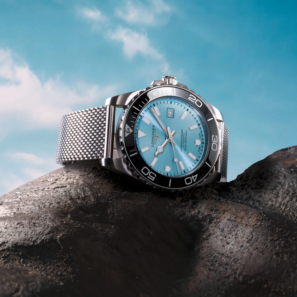 Longines - HydroConquest 42 mm Frosted Blue Sunray Dial - L37884996