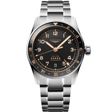 Load image into Gallery viewer, Longines - Spirit Zulu Time GMT 39 mm Black Gray Bezel - L38024506
