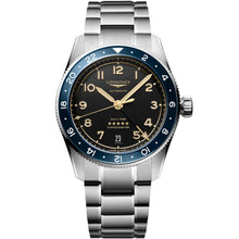 Load image into Gallery viewer, LONGINES - Spirit Zulu Time GMT 39 mm Blue Bezel Anthracite Dial - L38024606