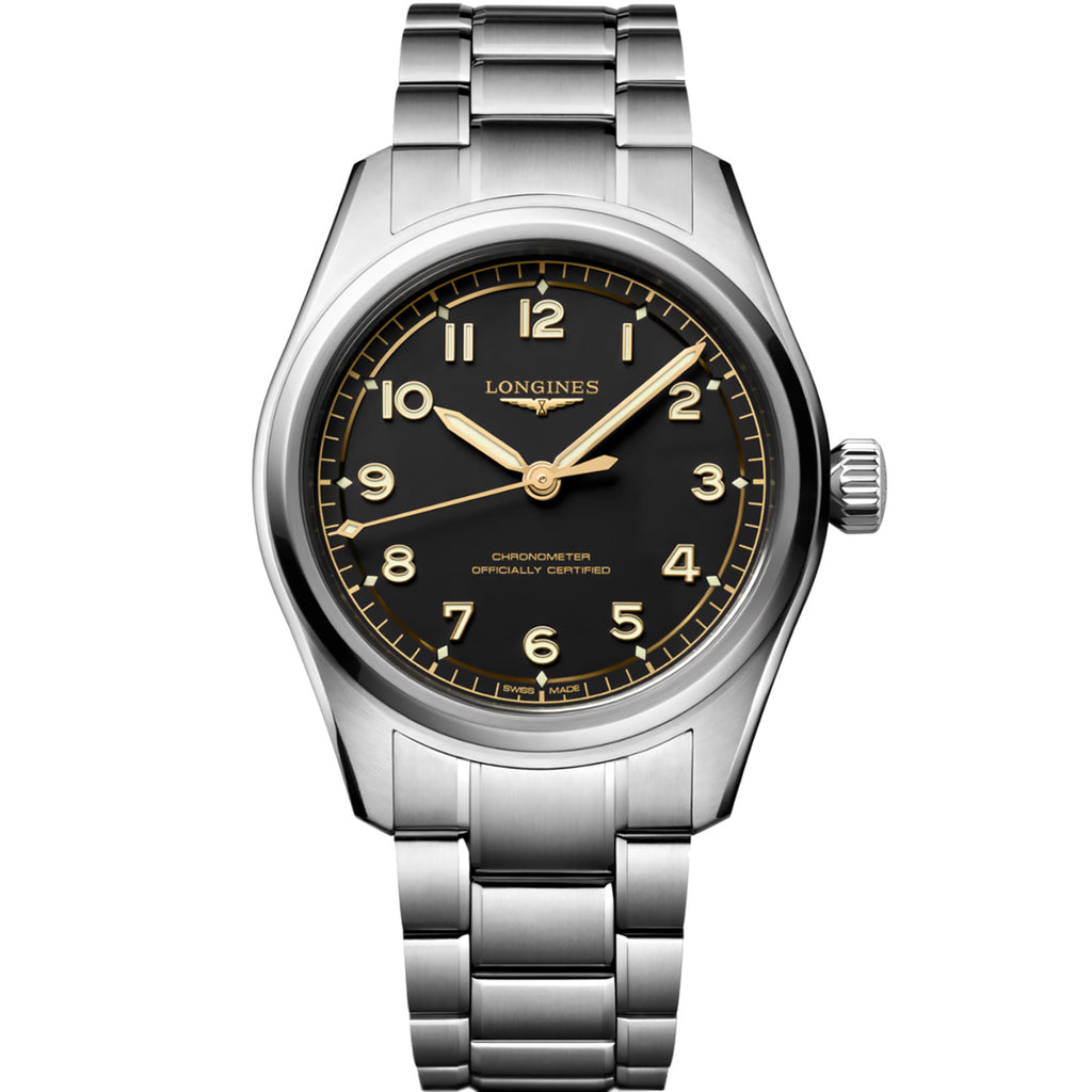 Longines - Spirit Pilot Automatic 39 mm COSC Certified Steel Bracelet - L38094536