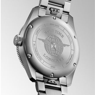 Longines - Spirit Zulu Time GMT 42 mm Anthracite Dial Blue Bezel Bracelet - L38124606