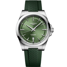 Load image into Gallery viewer, Longines - Conquest 41 mm Green Dial Steel Rubber Strap - L38304029