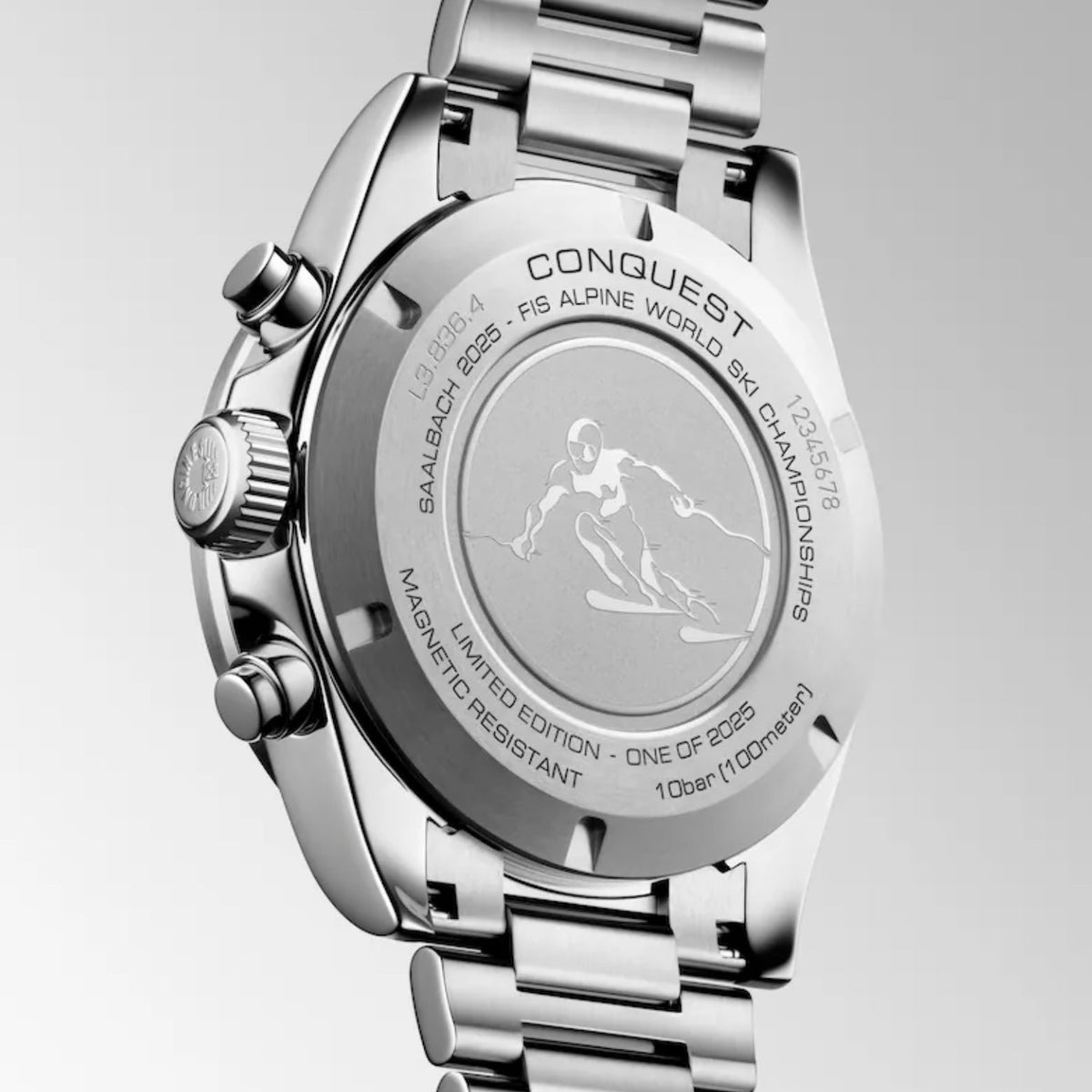 49スイスフラン Longines - Conquest 42 mm Chronograph Ski Edition - L38364529 – J
