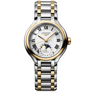 Longines - Primaluna Monnphase 34 mm Two-Tone 18k Yellow Gold Cap - L81265797