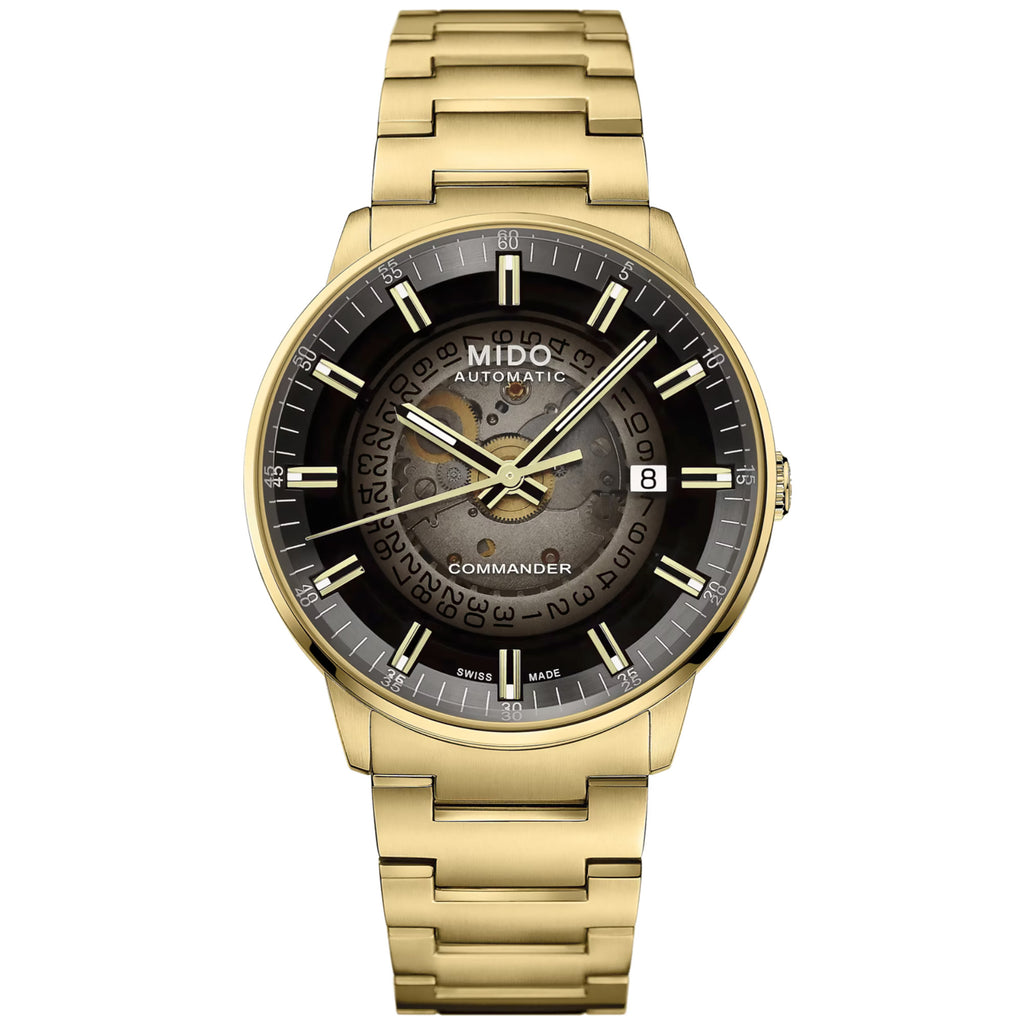Mido - Commander Gradient 40 mm Yellow Gold PVD - M0214073341101