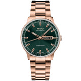 Mido - Commander Datoday 40 mm Green Dial Rose Gold - M0214303309100