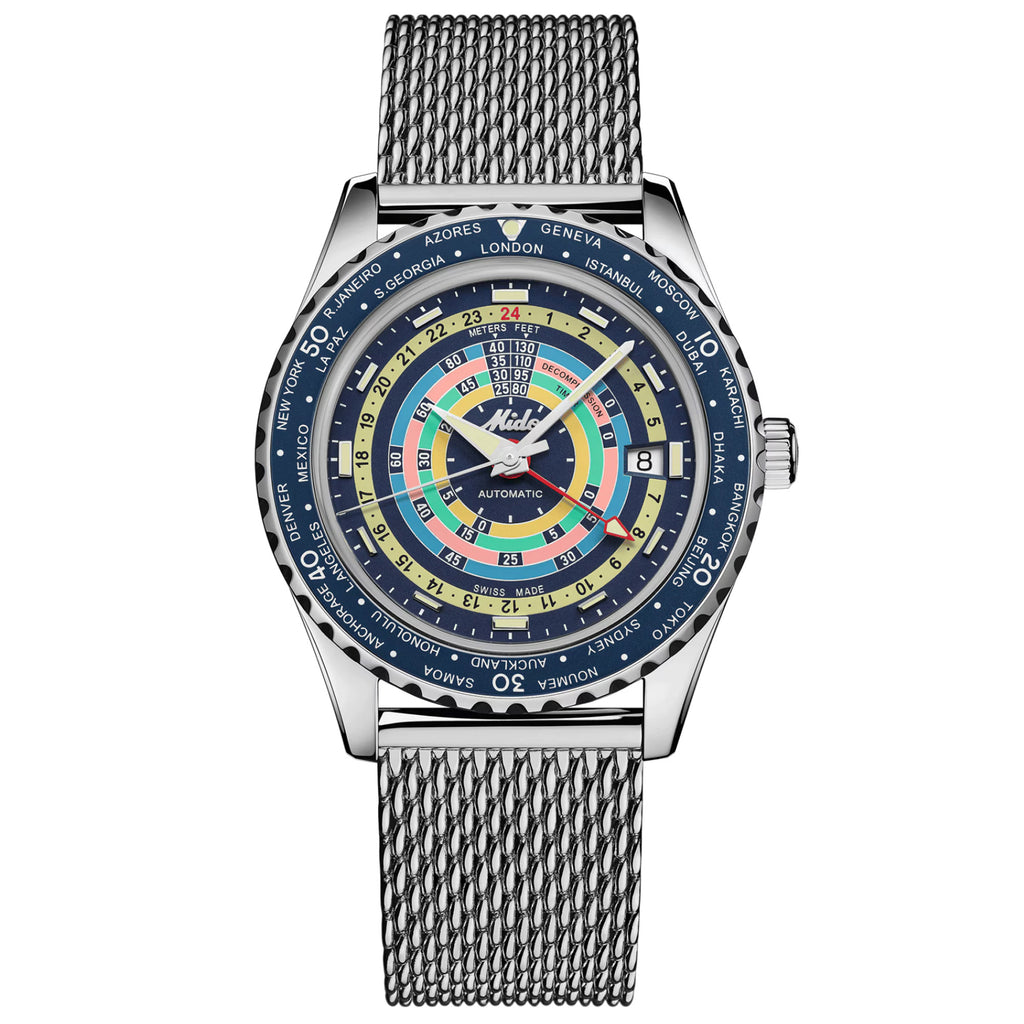 Mido - Ocean Star Worldtimer Decompression 40.5 mm - M0268291704100
