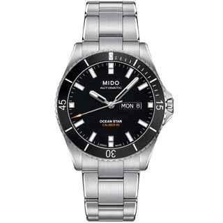 Mido - Ocean Star 200 Black Dial Day Date 42.5 mm - M0264301105100