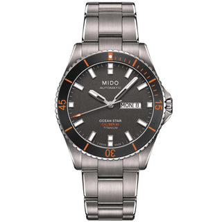 Mido - Ocean Star 200 Antracite Dial Titanuim Case 42.5 mm - M0264304406100