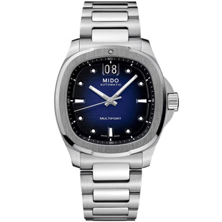 Mido - Multifort TV Big Date Blue Dial Steel Bracelet - M0495261104100
