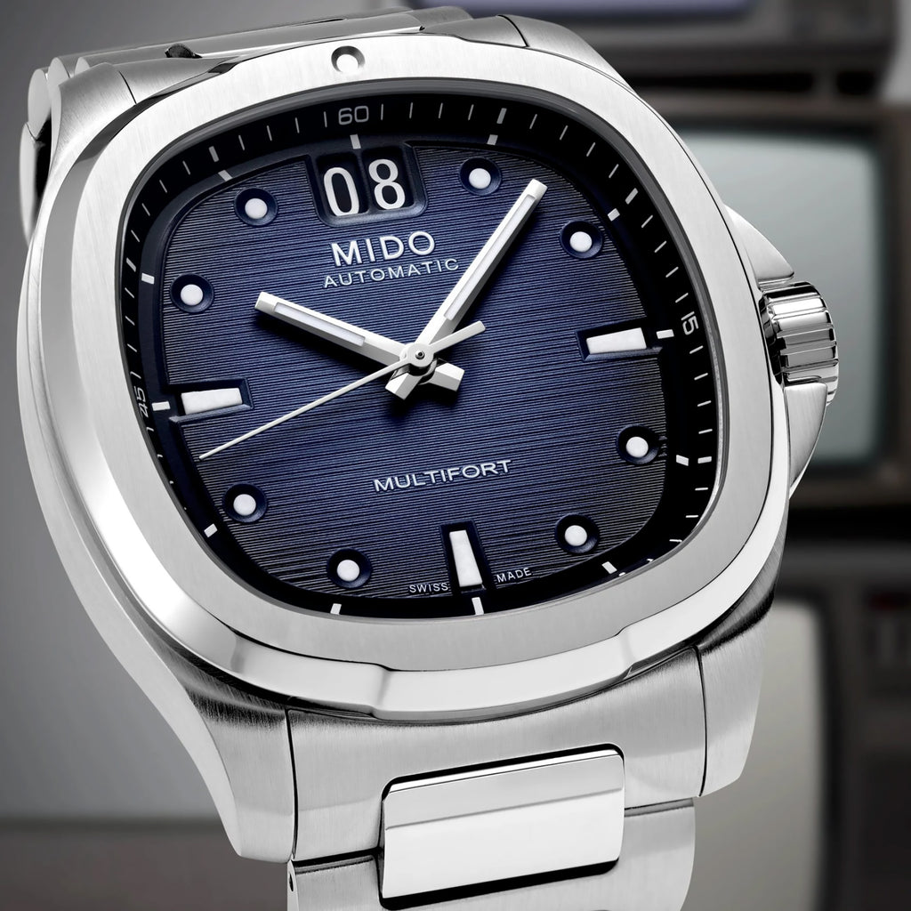 Mido - Multifort TV Big Date Blue Dial Steel Bracelet - M0495261104100