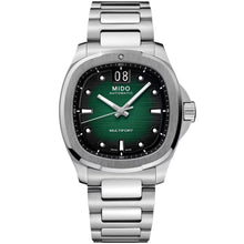 Load image into Gallery viewer, Mido - Multifort TV Big Date Green Dial Steel Bracelet - M0495261109100