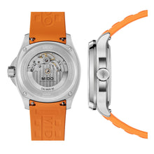 Load image into Gallery viewer, Mido - Multifort TV Big Date Rubber Orange Strap - M0495261708100