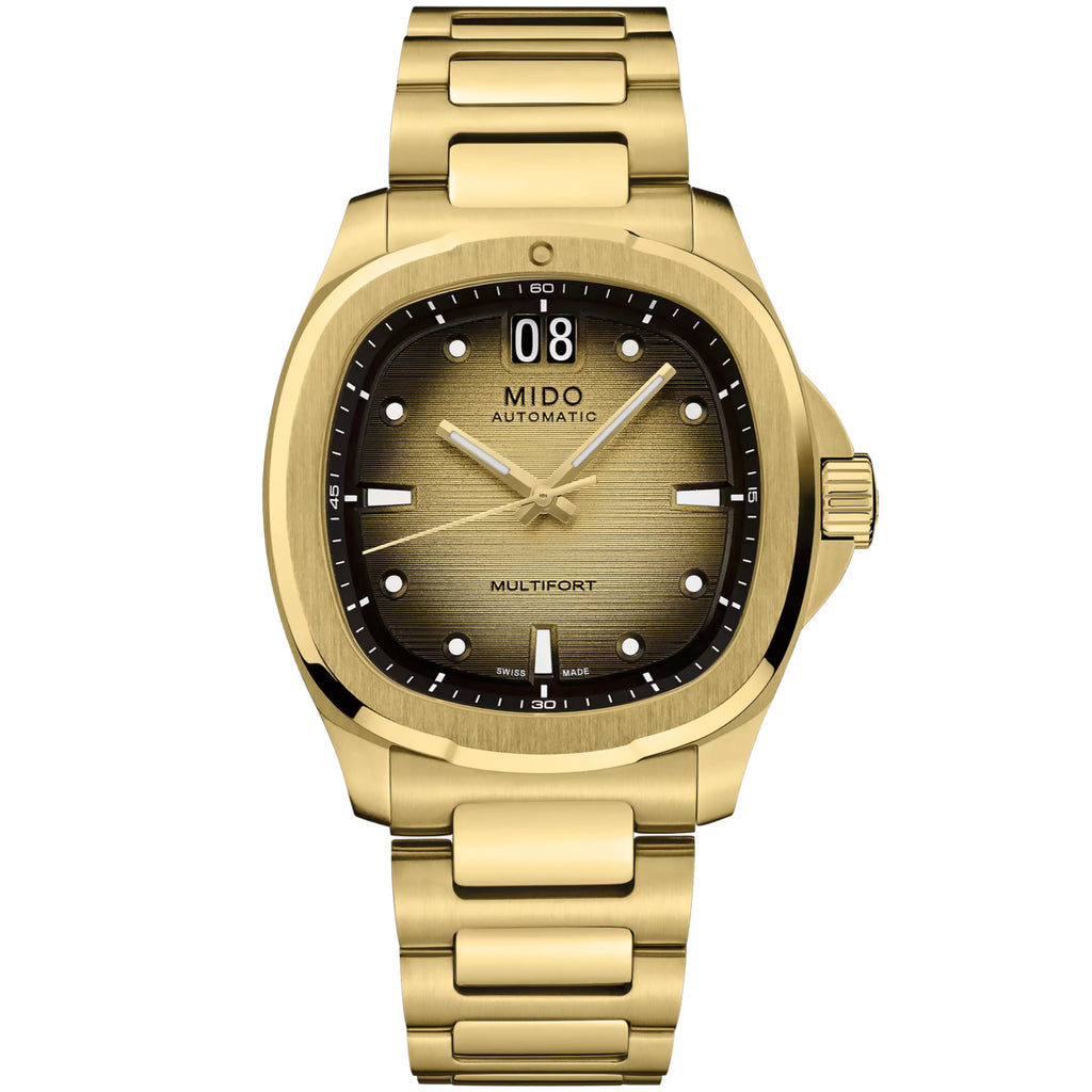 Mido - Multifort TV Big Date Yellow Gold PVD Champagne Dial - M0495263302100