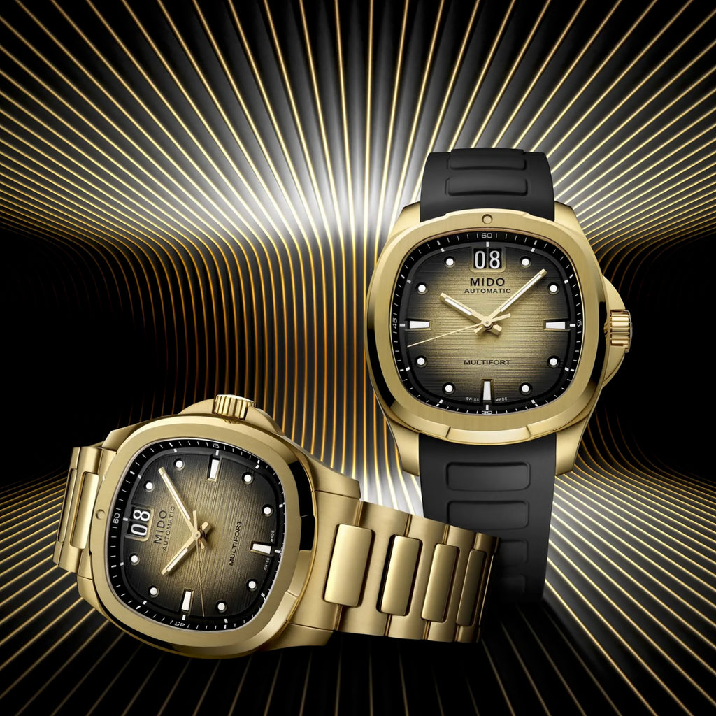 Mido - Multifort TV Big Date Yellow Gold PVD Champagne Dial - M0495263302100