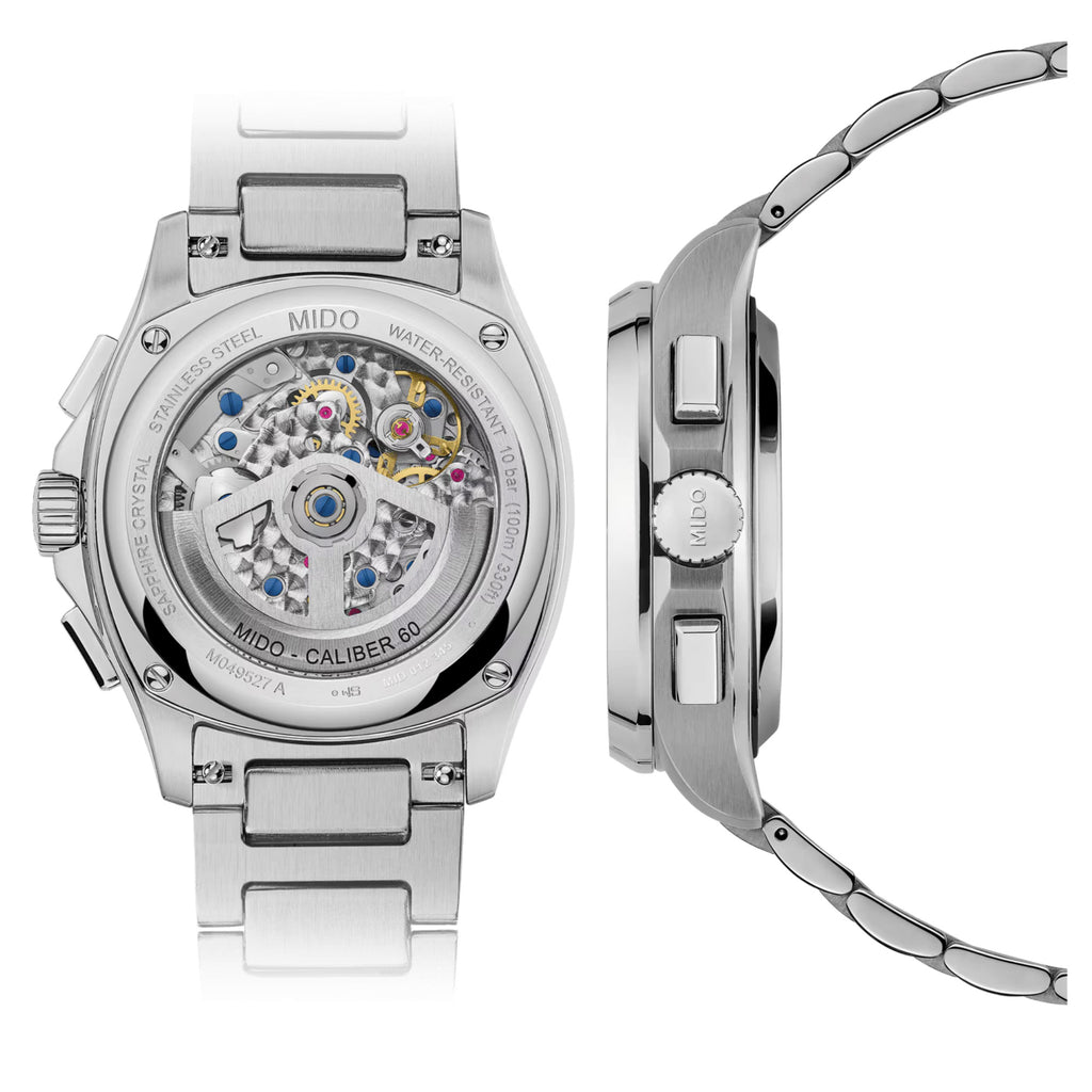 Mido - Multifort TV Chronograph Blue Dial Steel Bracelet - M0495271104100