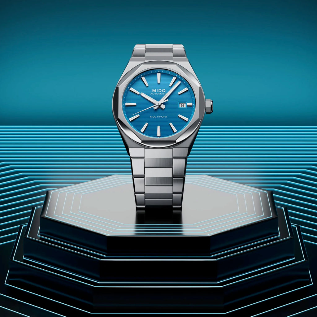 Mido - Multifort 8 One Crown Turquoise Dial - M0555071104100