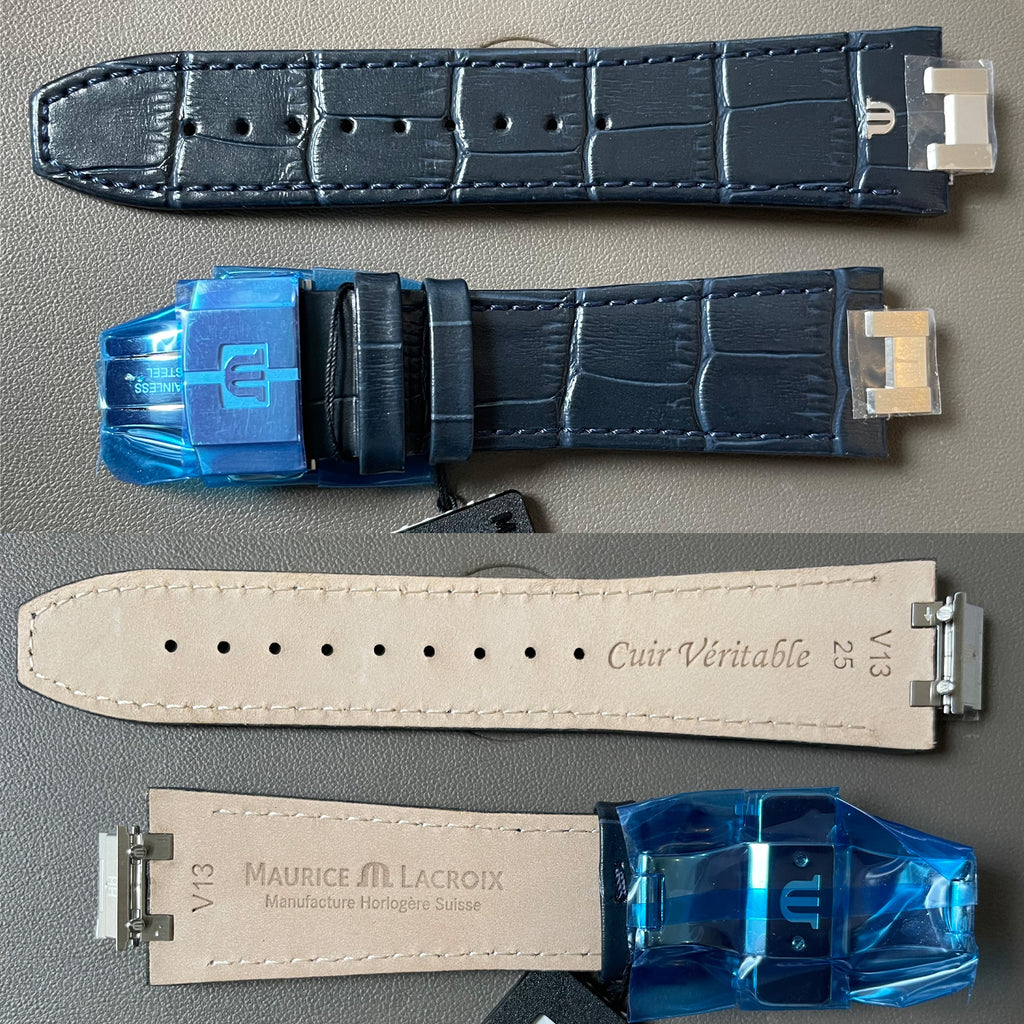Maurice Lacroix - AIKON 42 mm Blue Calf Leather Strap - ML823-005052
