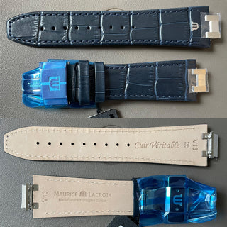 Maurice Lacroix - AIKON 42 mm Blue Calf Leather Strap - ML823-005052