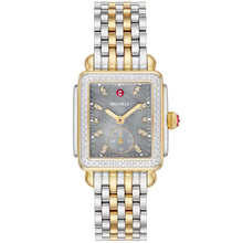 Load image into Gallery viewer, Michele - Deco Mid Two-Tone 18K Gold-Plated Diamond Watch - MWW06V000132