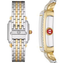 Load image into Gallery viewer, Michele - Deco Mid Two-Tone 18K Gold-Plated Diamond Watch - MWW06V000132