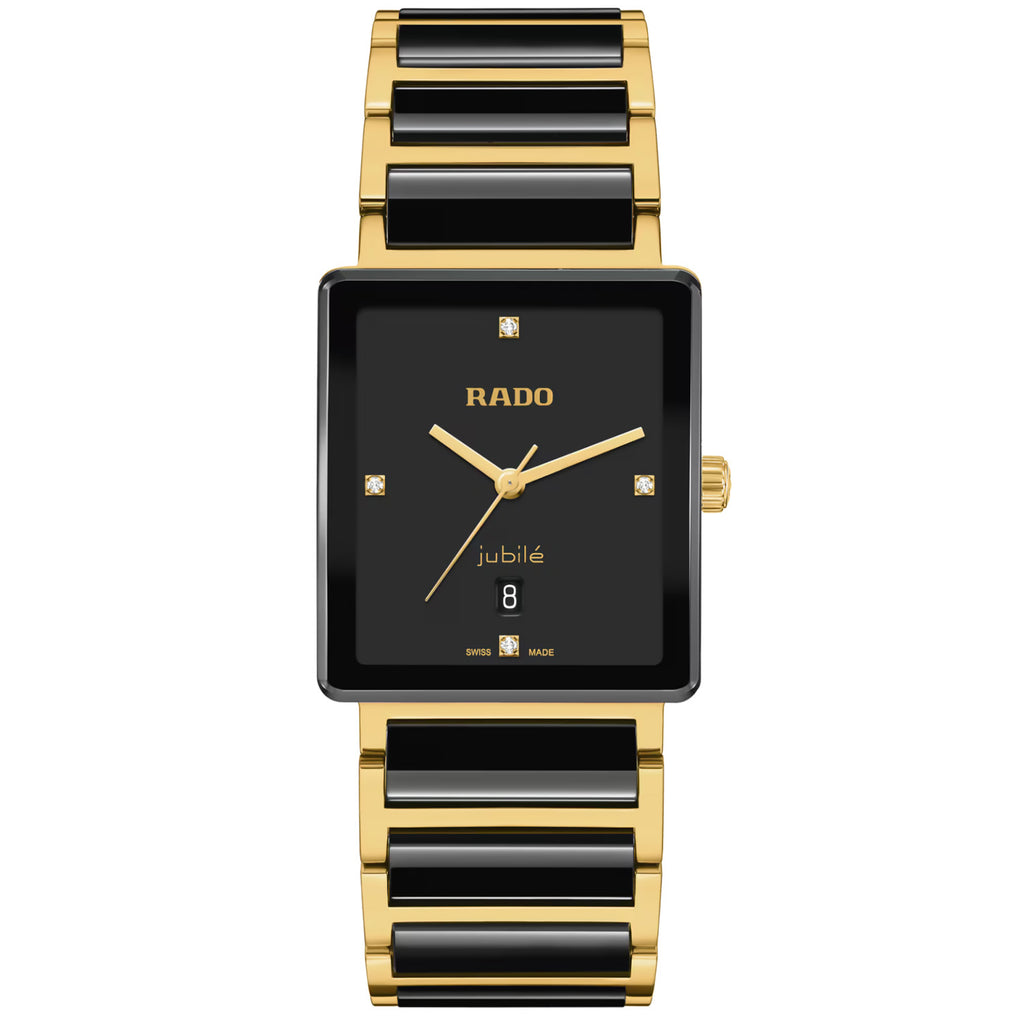 Rado - Integral Diamonds 31.5 mm Ceramic & PVD Gold Quartz - R20256712