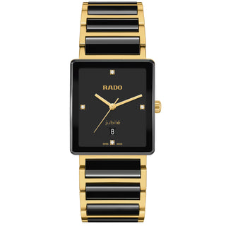 Rado - Integral Diamonds 31.5 mm Ceramic & PVD Gold Quartz - R20256712