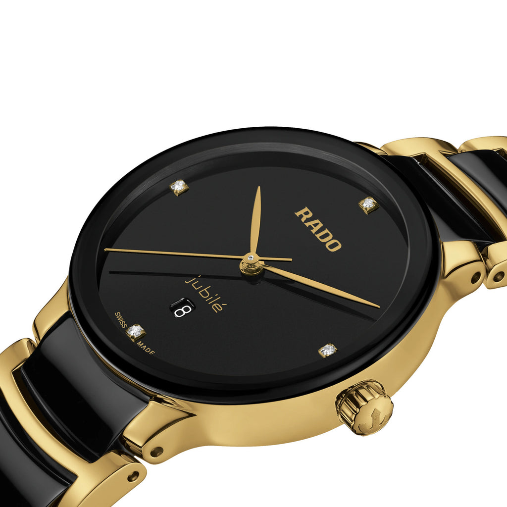 Rado - Centrix 30.5 mm Diamonds Ceramic Gold PVD - R30025712