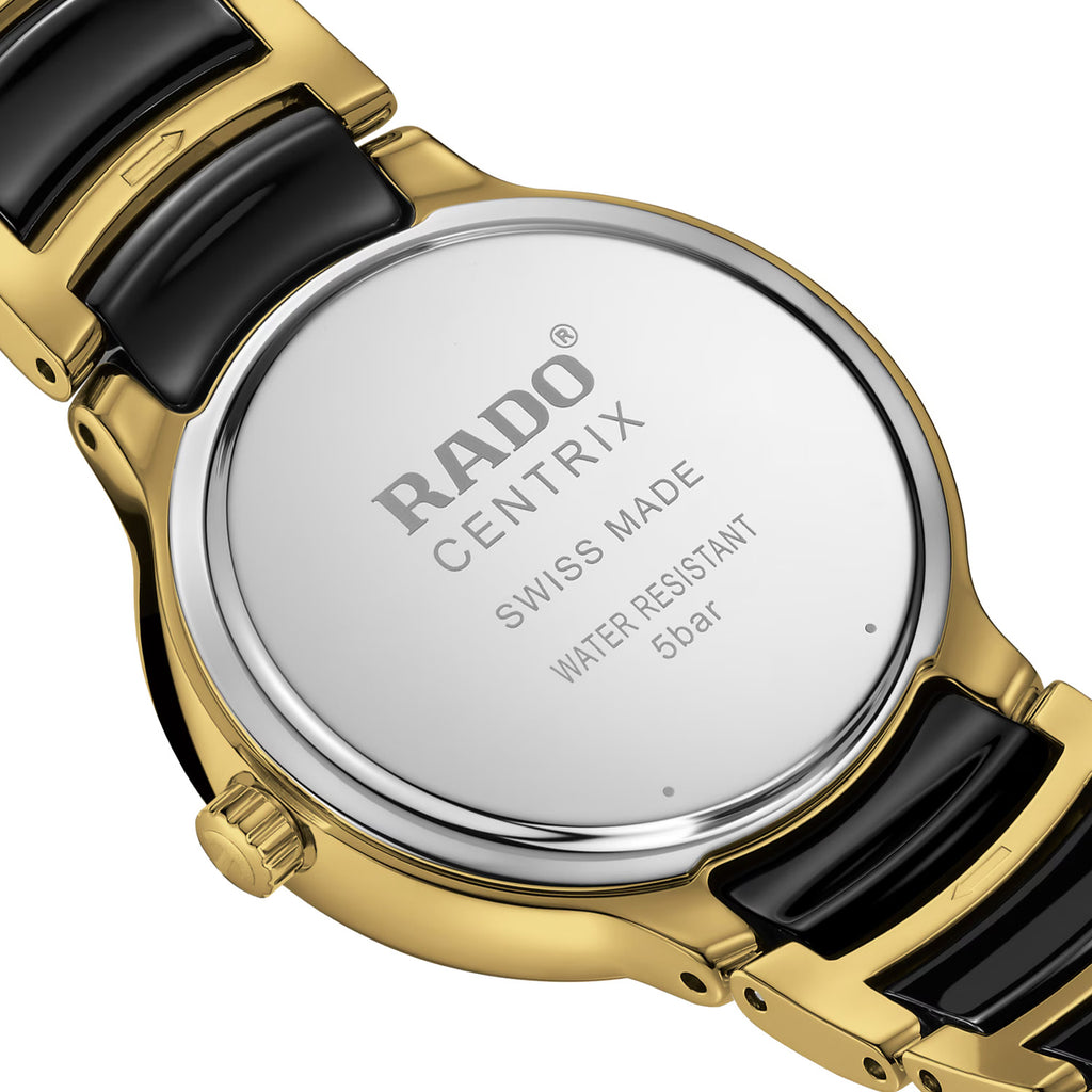 Rado - Centrix 30.5 mm Diamonds Ceramic Gold PVD - R30025712