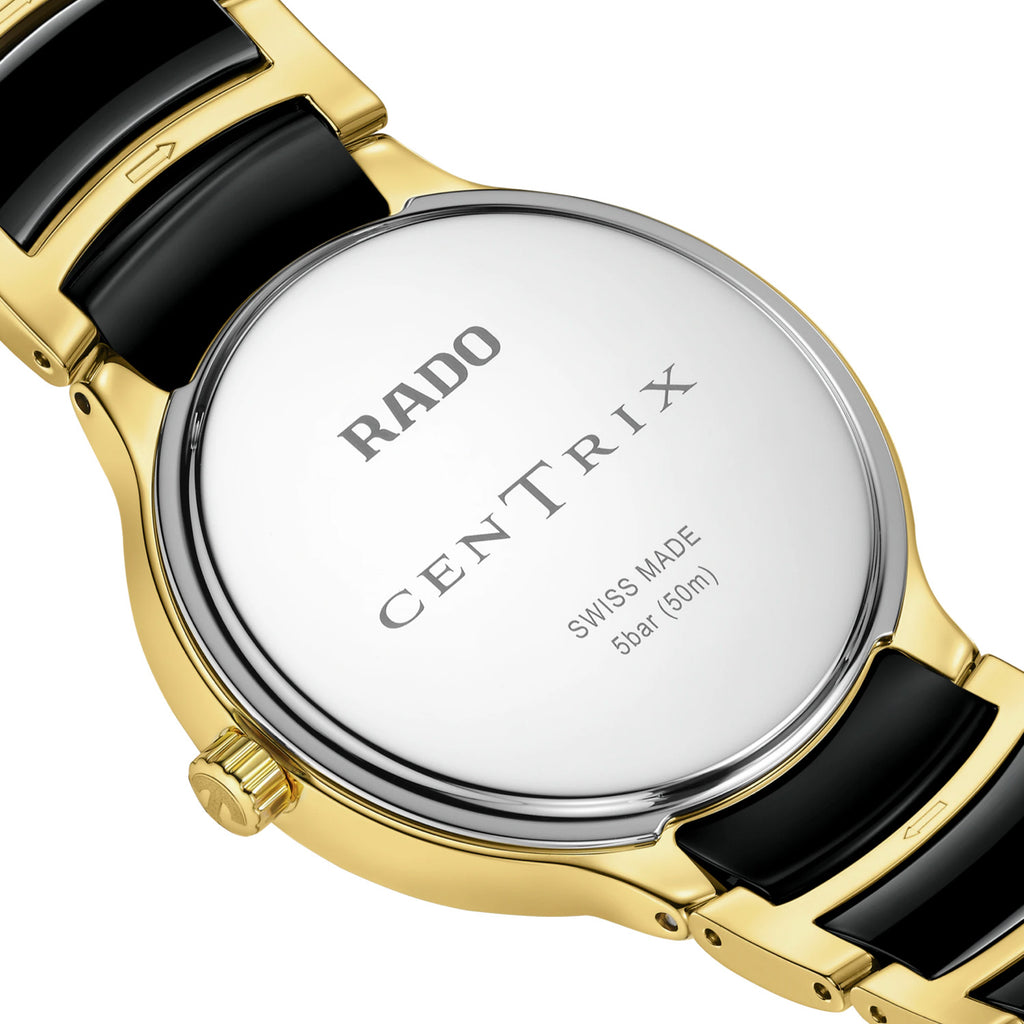 Rado - Centrix 35 mm Diamonds Ceramic & Gold PVD - R30039712