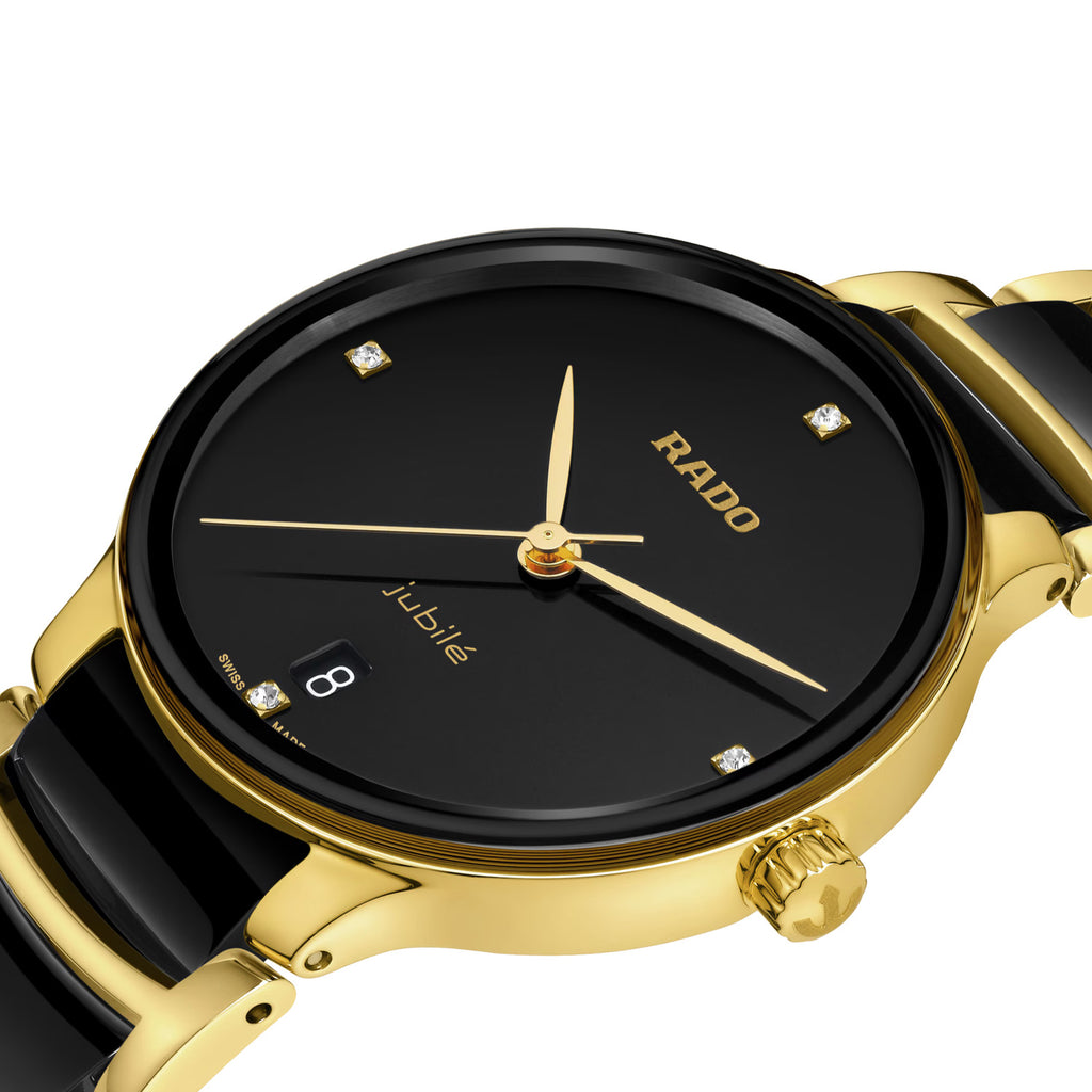 Rado - Centrix 35 mm Diamonds Ceramic & Gold PVD - R30039712