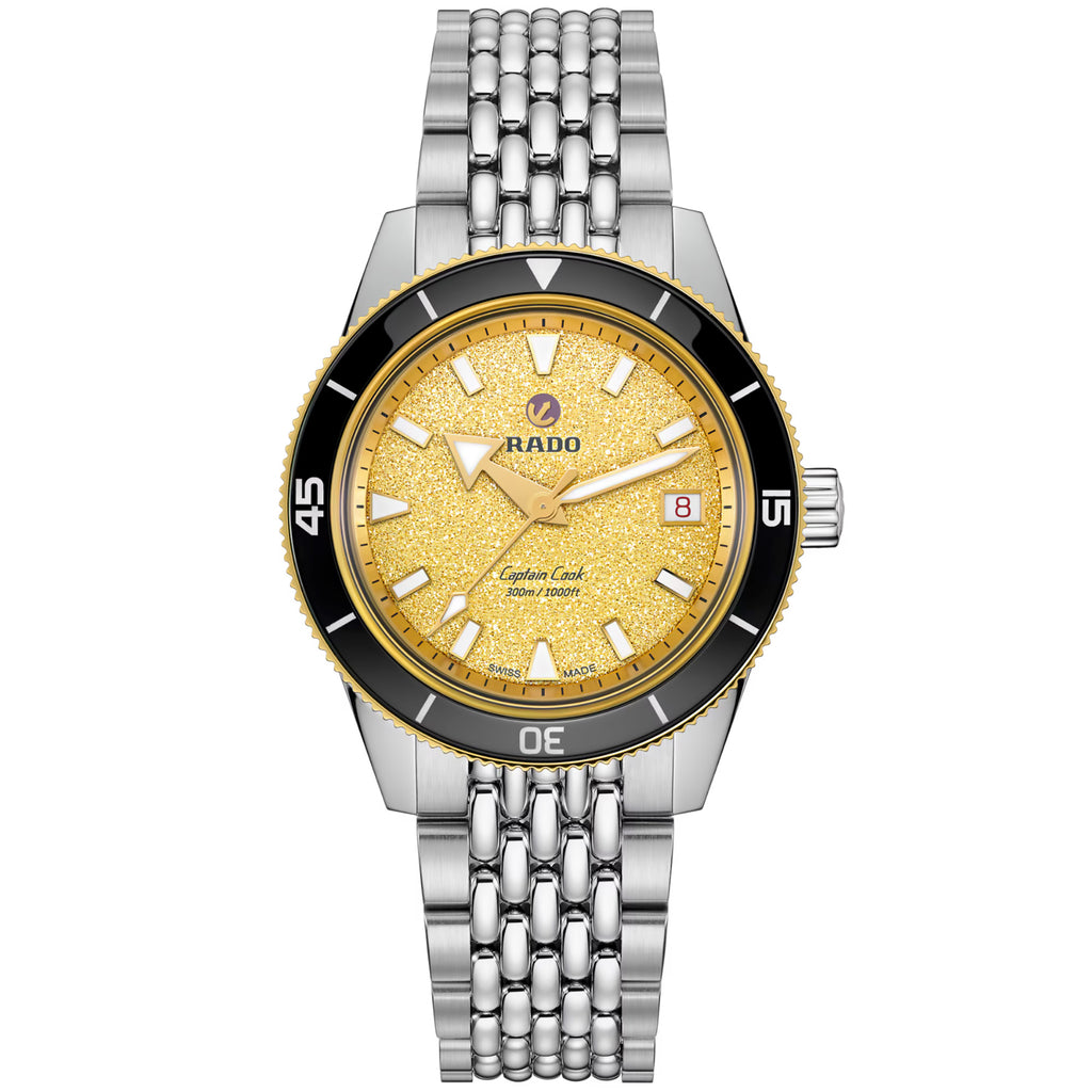 Rado - Captain Cook 39 mm Golden Textured Dial - R32223258