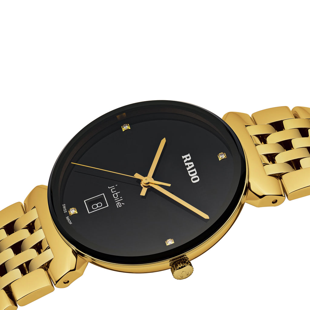 Rado - Florence 38 mm Diamonds Yellow Gold PVD - R48914703