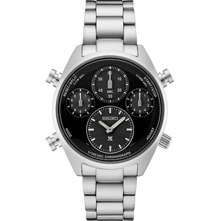 Seiko - Speedtimer Solar Chronograph 42 mm Black Dial - SFJ003