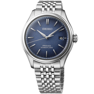Seiko - Presage Classic Blue Textured Dial Date - SPB525