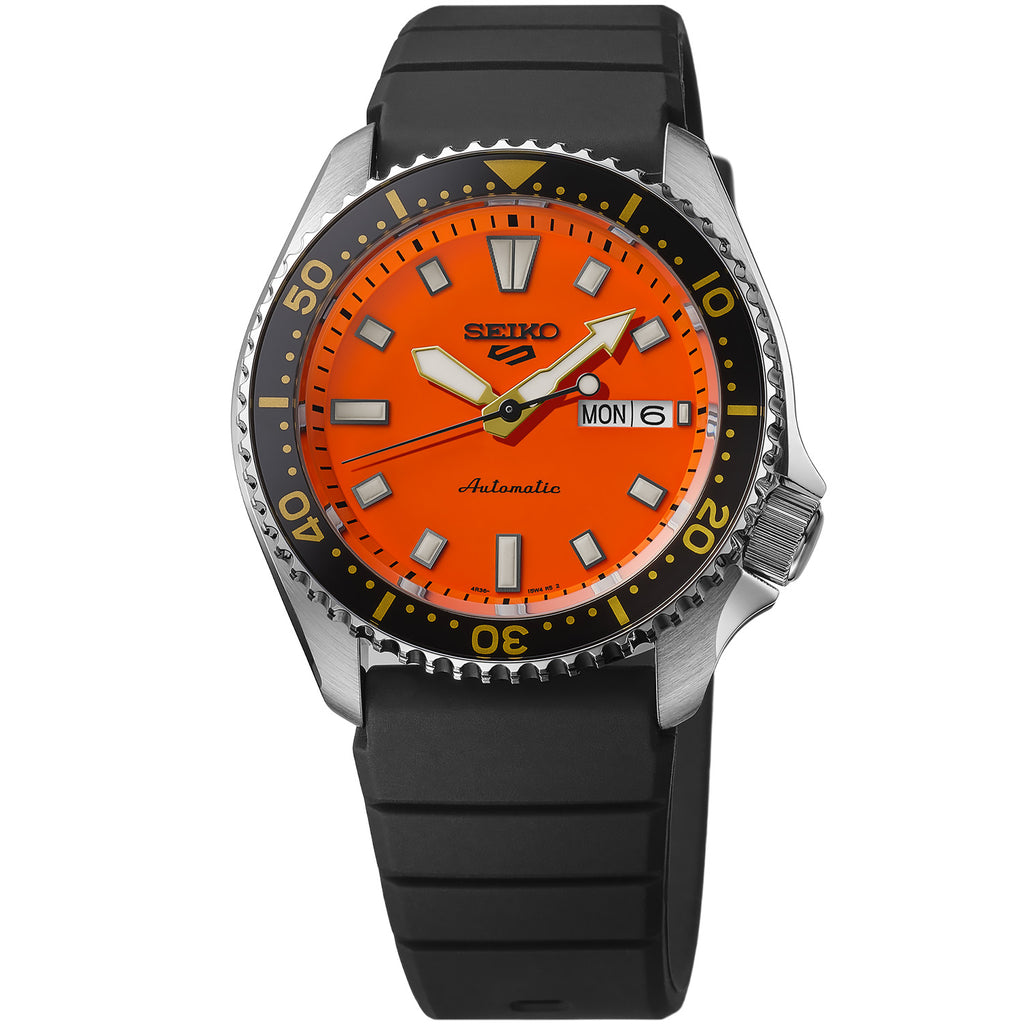 Seiko - Seiko5 Sports SKX Day Date Orange Dial - SRPL89
