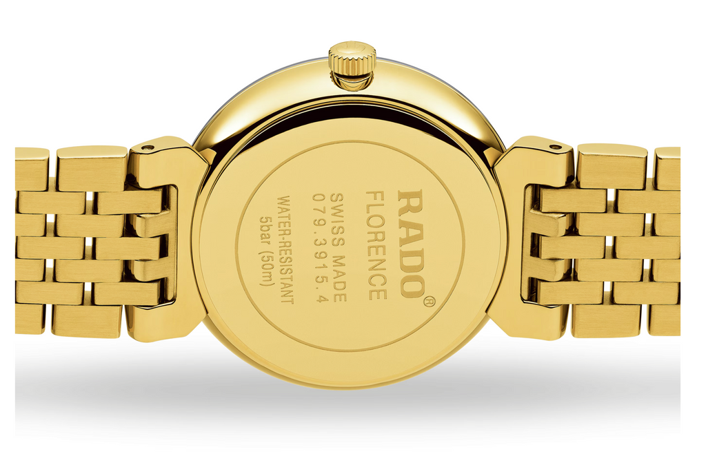 Rado - Florence 30 mm Diamonds Yellow Gold PVD - R48915703