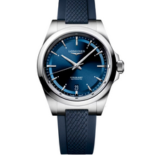 Load image into Gallery viewer, Longines - Conquest Blue Dial Rubber Strap - L37204929