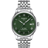 Tissot - Le Locle Powermatic 80 Green Roman Dial - T0064071109300