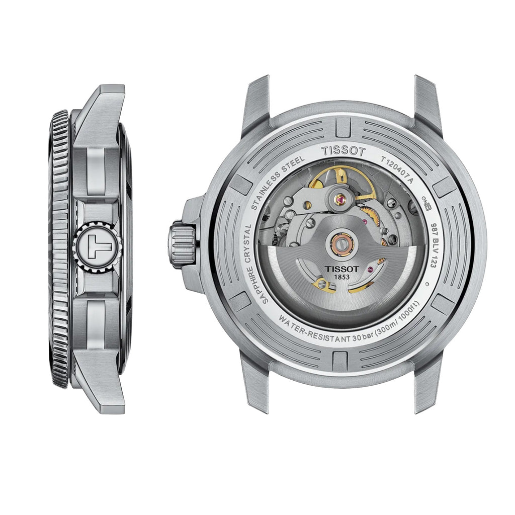 Tissot - Seastar 1000 Powermatic 80 Diver 43 mm Date Blue Dial Steel Bracelet - T1204071104103