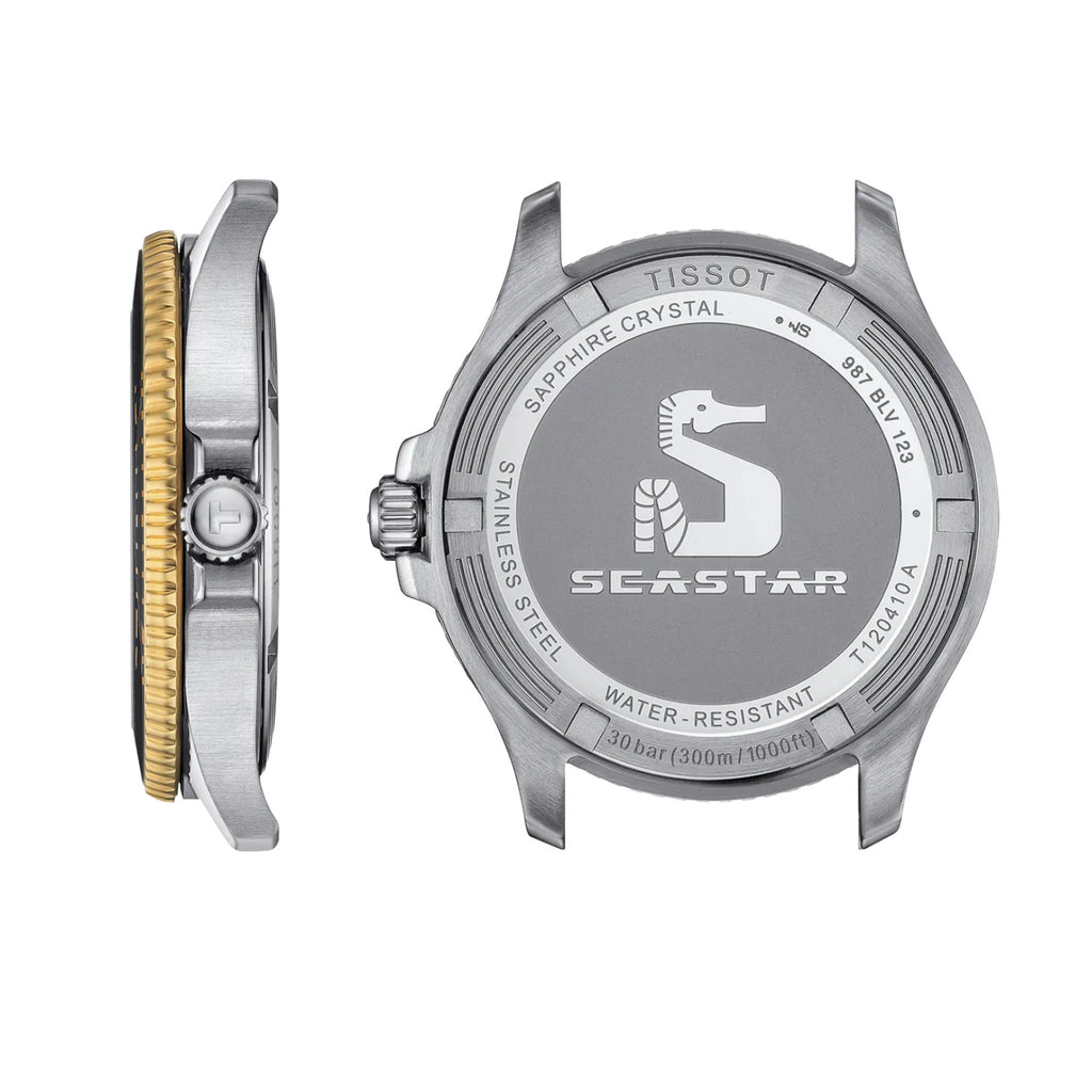 Tissot - Seastar 1000 Diver 40 mm Gold & Steel Bracelet - T1204102205100