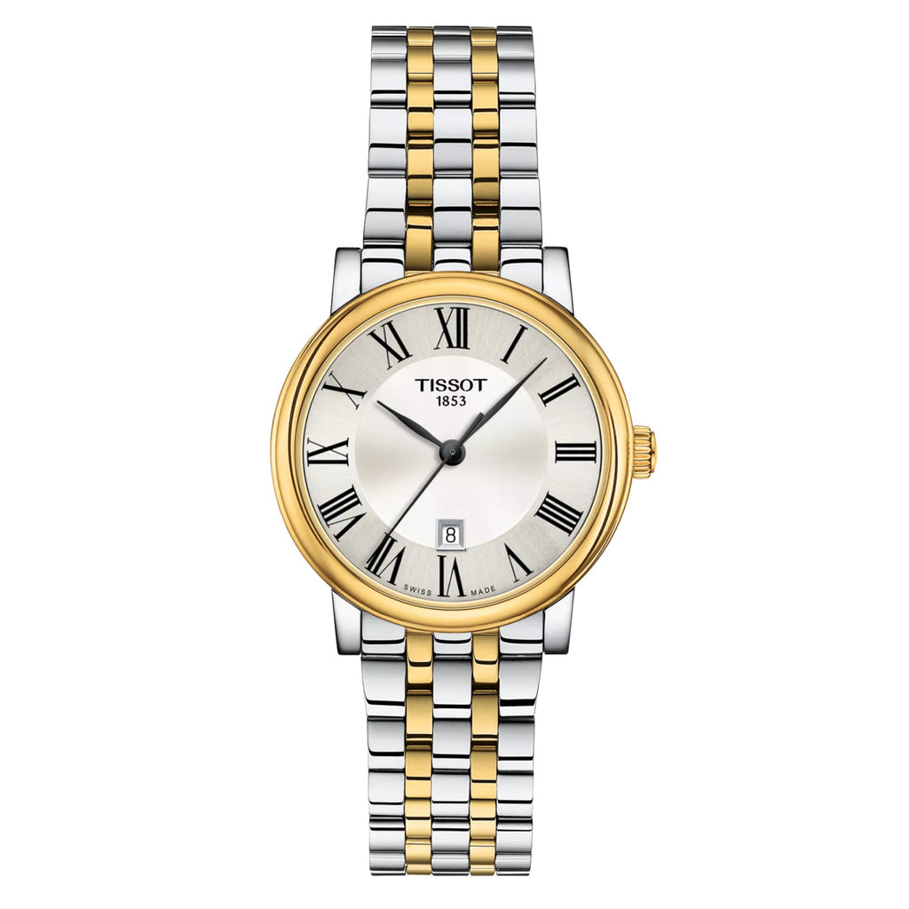 Tissot - Carson Premium 30 mm Two Tone Gold & Steel Bracelet - T1222102203300