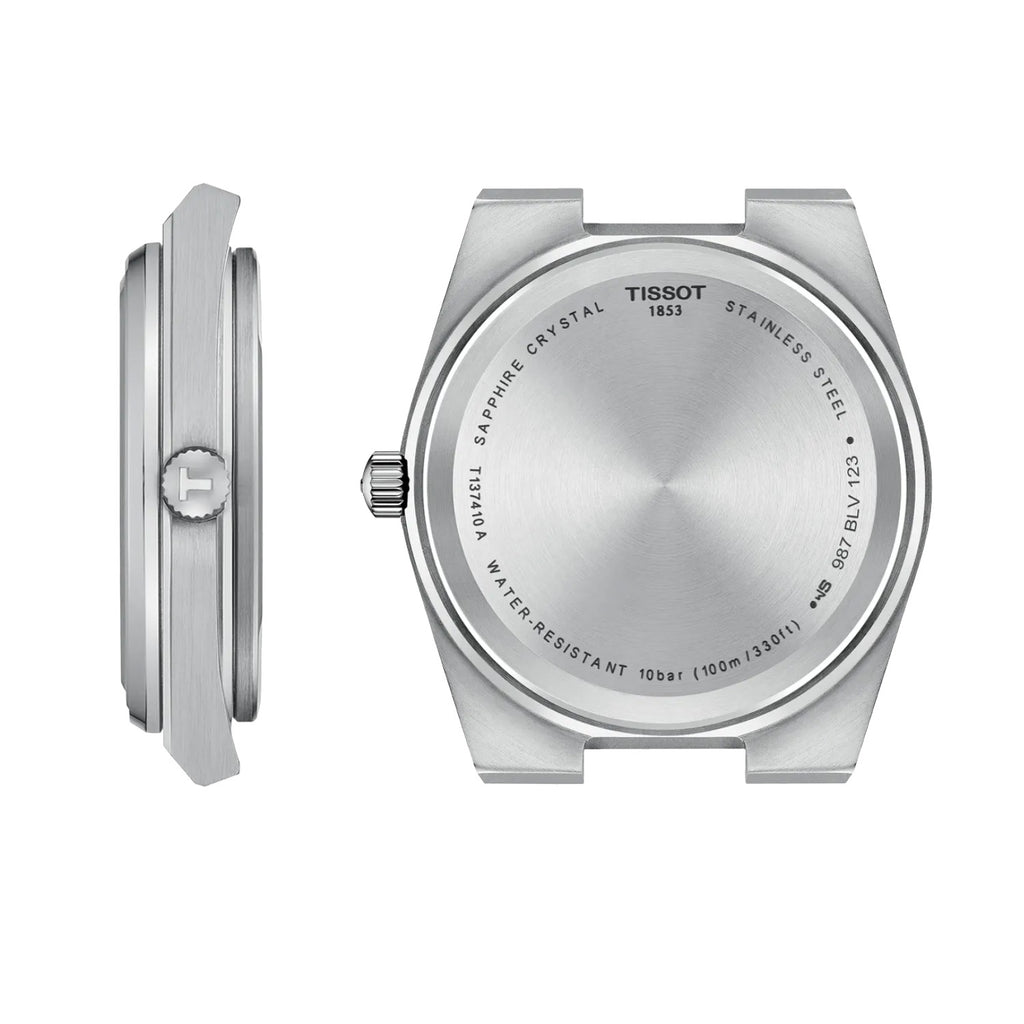 Tissot - PRX 40 mm Quartz White Dial Rubber Strap - T1374101701100